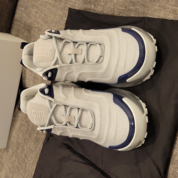 Givenchy men's GIV 1 blue/silvery  size 10 (43) - Picture 3 of 6